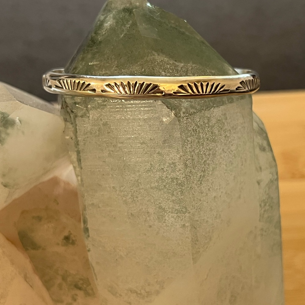 Elegant Silver Bangle Bracelet